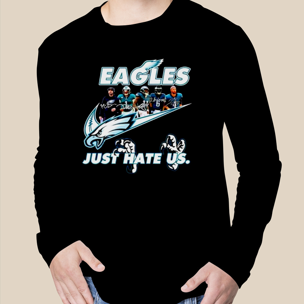 Philadelphia Eagles Just Hate Us Signatures T-shirt