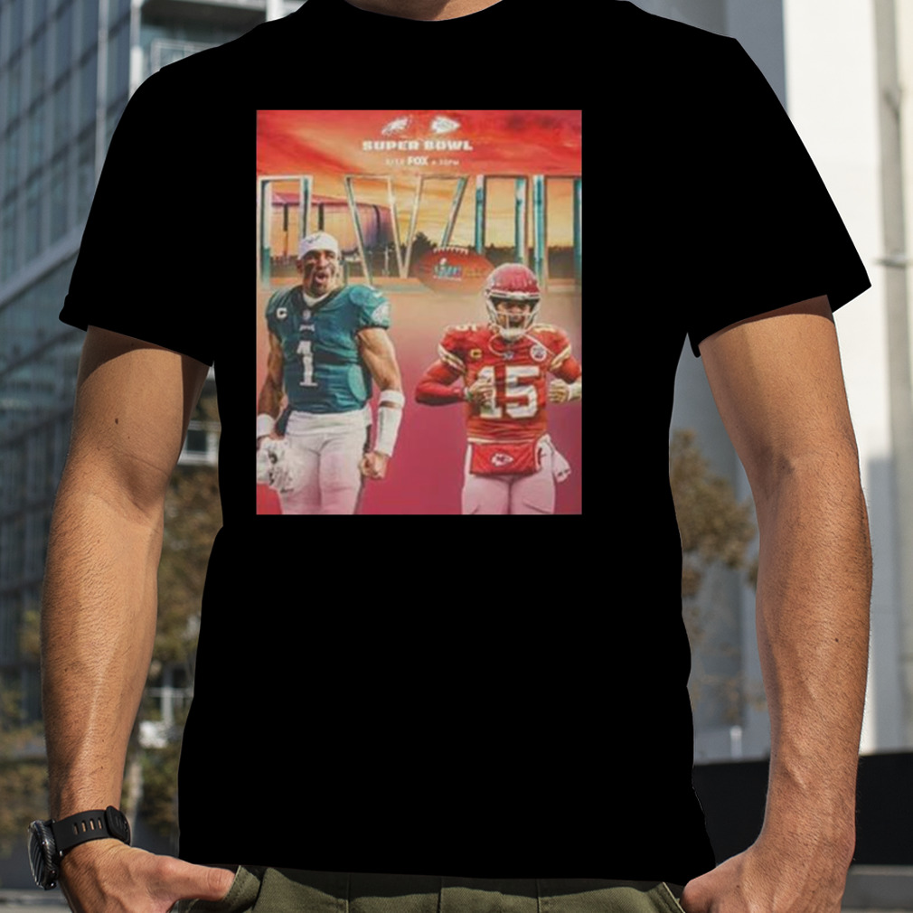 Philadelphia Eagles vs Kansas City Chiefs Super Bowl LVII shirt
