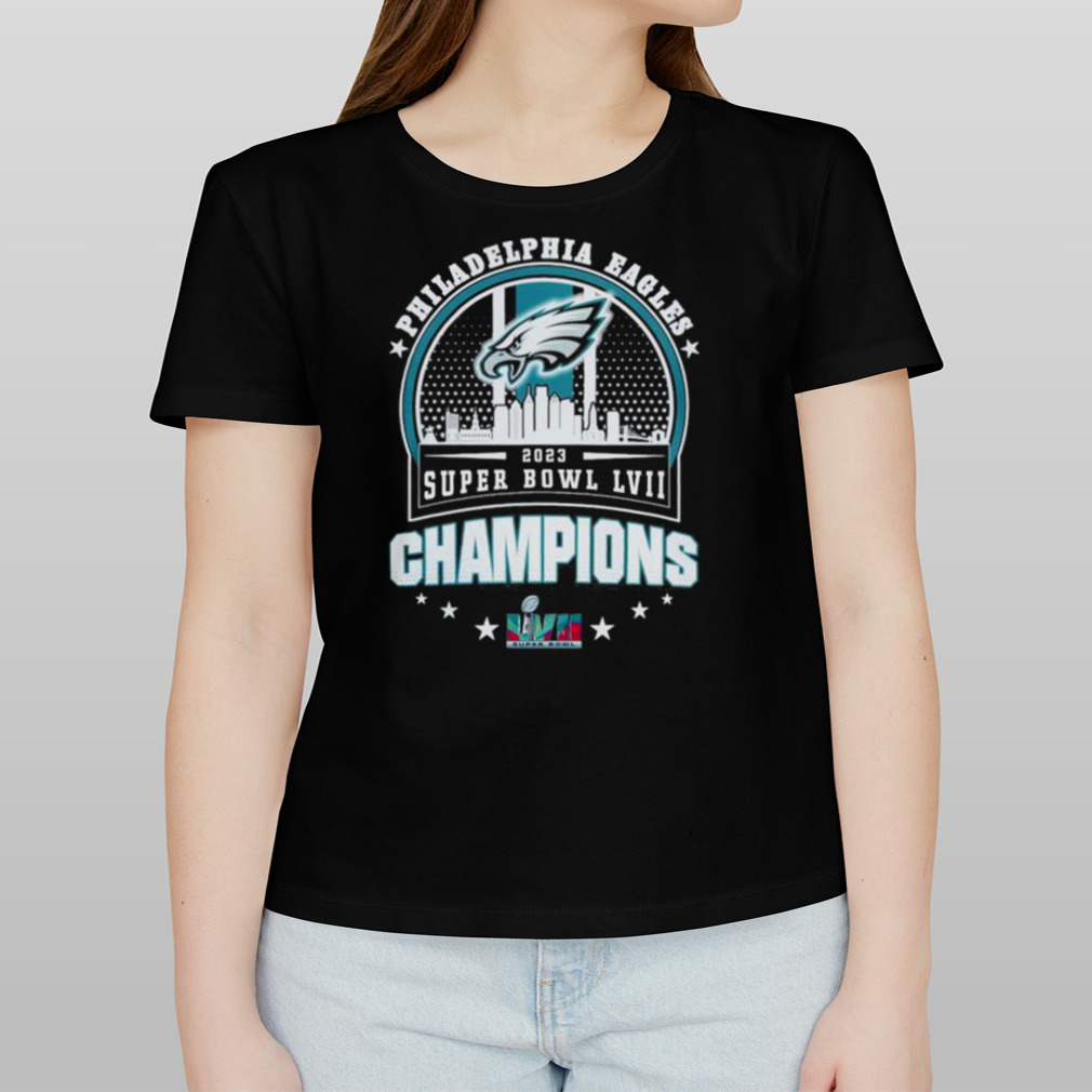 Skyline Philadelphia Eagles 2023 Super Bowl Lvii Champions Shirt