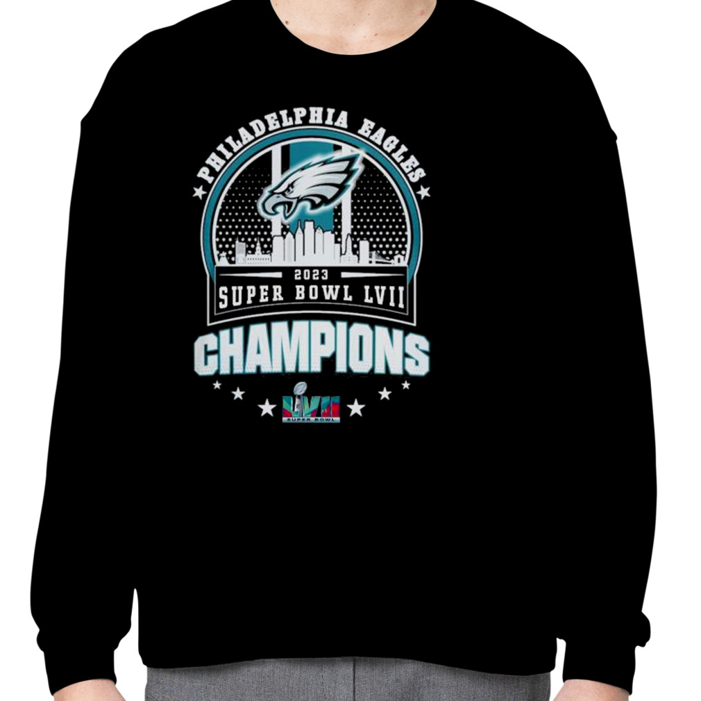 Philadelphia Eagles Super BOWL LVII 2023 Champions Matchup Black Shirt -  Teexpace