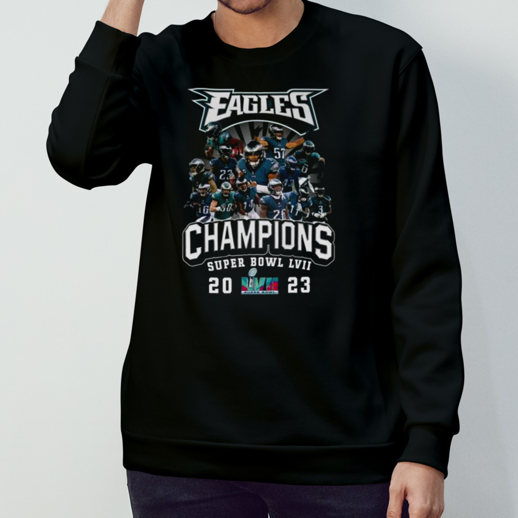 Philadelphia Eagles Super Bowl Lvii 2023 Champions T-shirt - Kaiteez