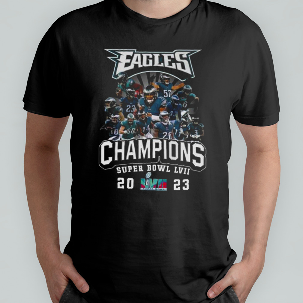 Philadelphia Eagles Super Bowl Lvii 2023 Champions T-shirt - Kaiteez