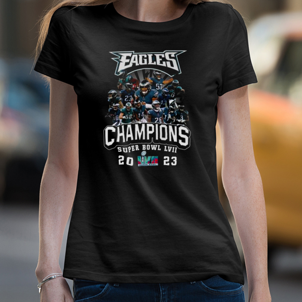 Philadelphia Eagles Super Bowl Lvii 2023 Champions T-shirt - Kaiteez