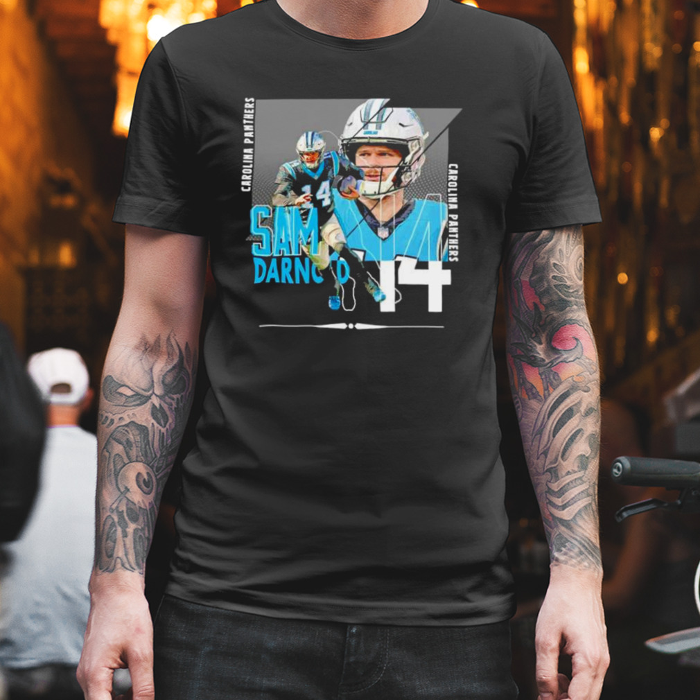 Sam Darnold Carolina Panthers Drawing Logo shirt, sweater and hoodie