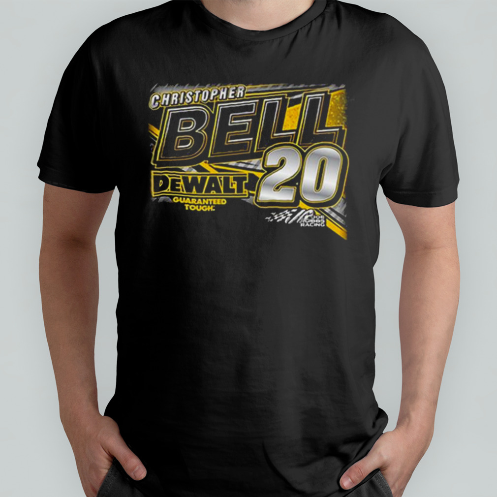 Christopher Bell Joe Gibbs Racing Team Collection Black 2023 #20 DeWalt Shirt