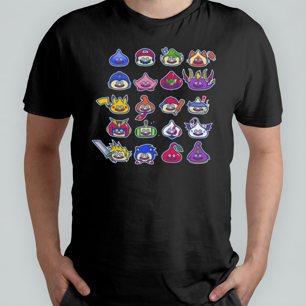 Command All Game Characters Pokemon Mario Sonic shirt
