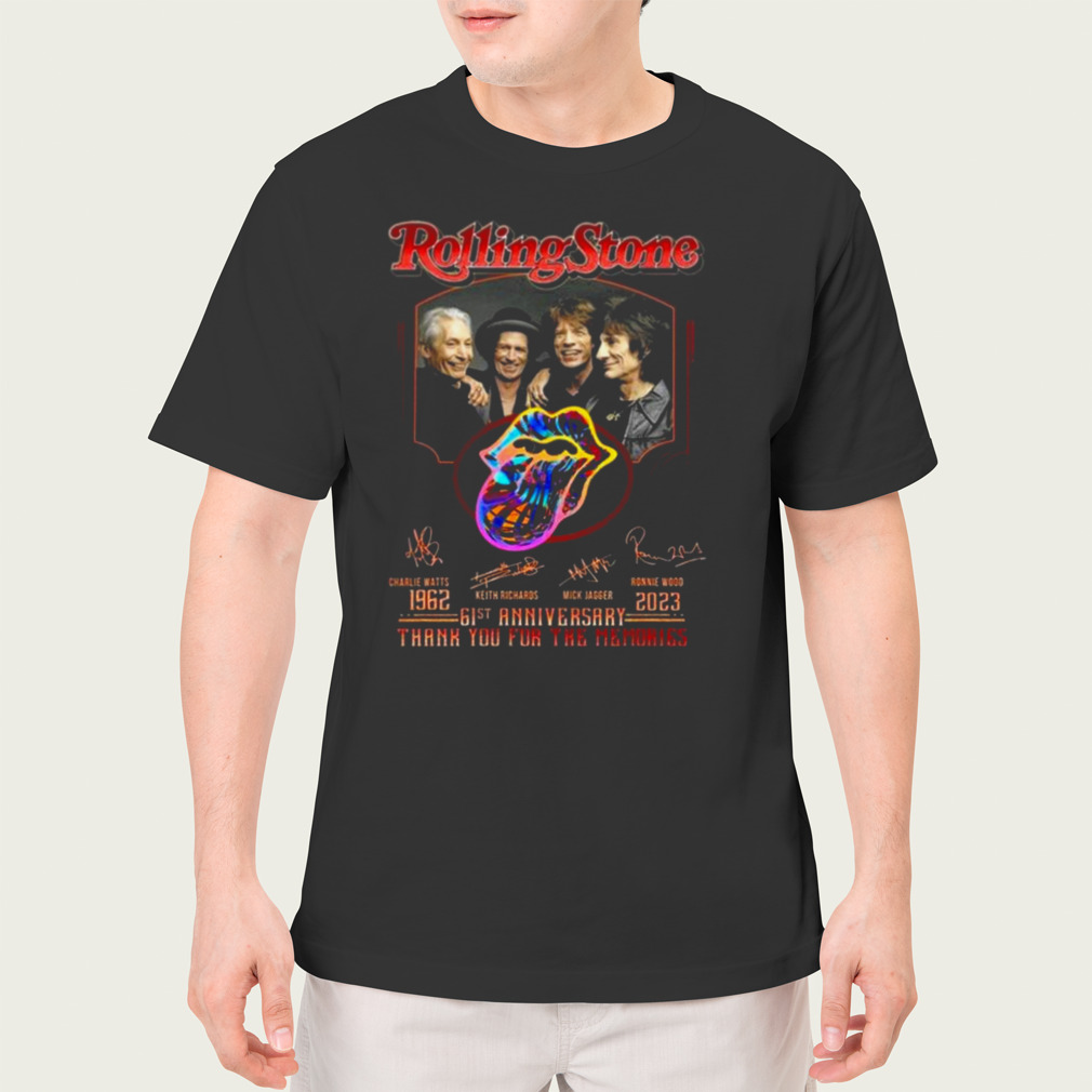 Rolling Stone 61st Anniversary 1962 – 2023 Thank You For The Memories Signatures Vintage Shirt