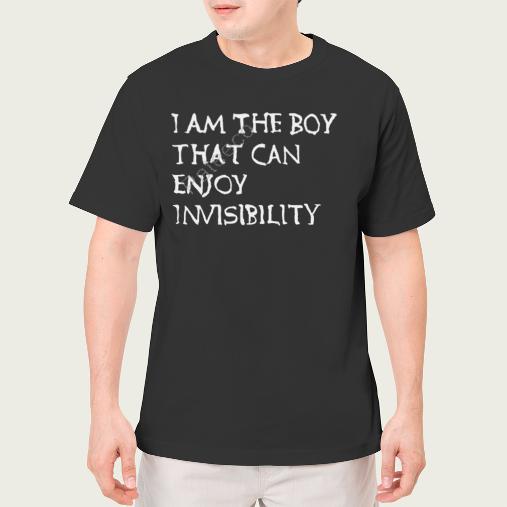 Snoop dogg wiz khalifa wearing I am the boy that can enjoy invisibility shirt