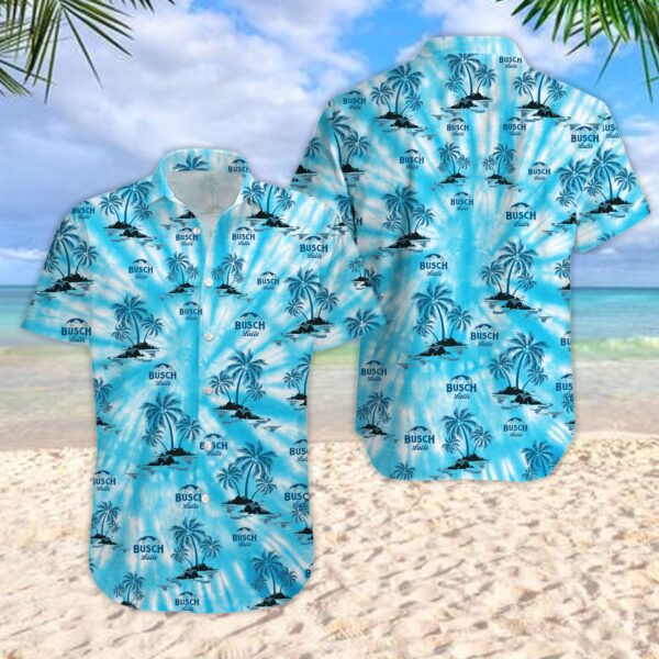 3D Tie Dye Litmus-busch Light Bud Unisex Hawaiian Shirt