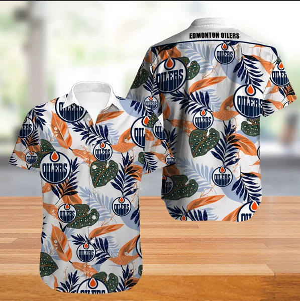 Edmonton Oilers Hawaiian Shirt