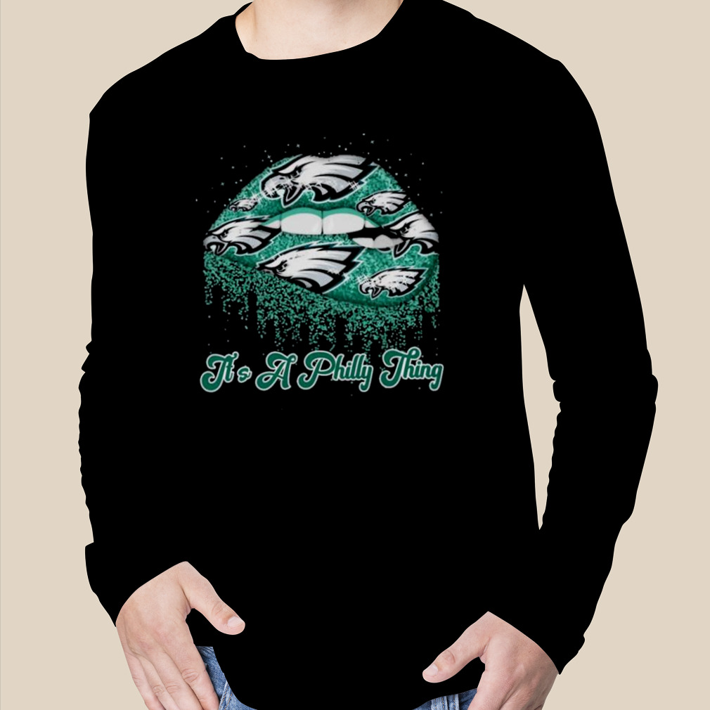 Hot Philadelphia Eagles Lips Shut The Fck Up Womens Sweatshirt - Anynee