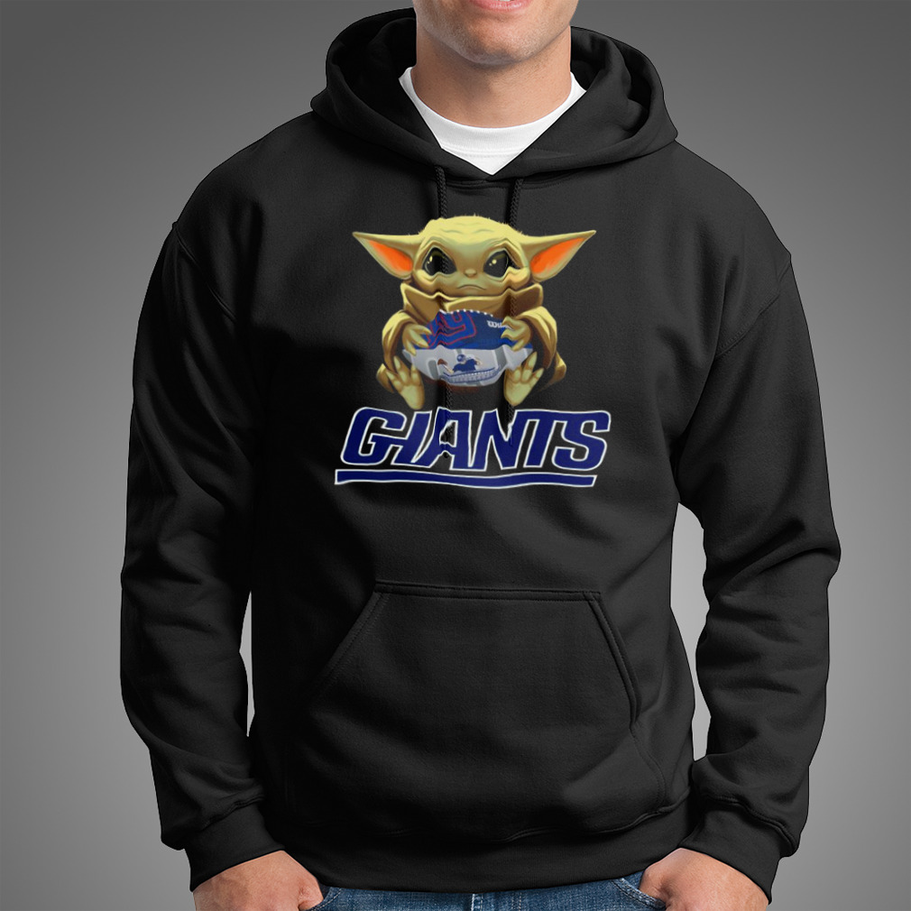 NFL Football New York Giants Baby Yoda Star Wars Shirt Youth Hoodie