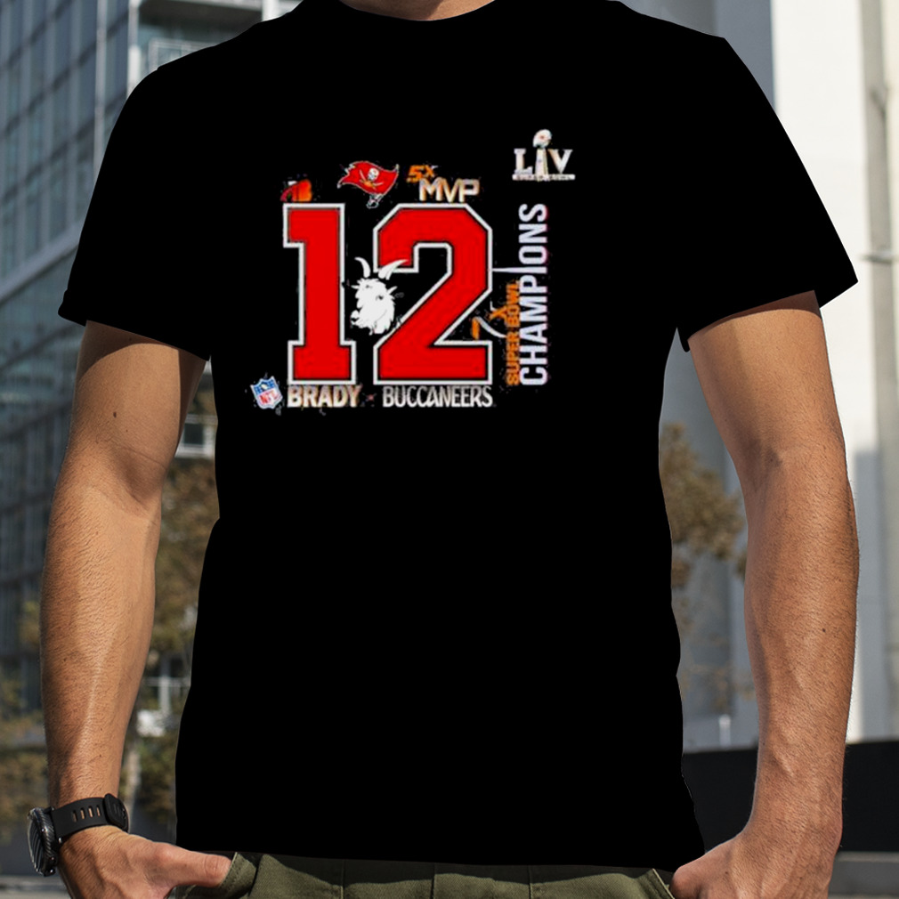 Tom Brady 12 Tampa Bay Buccaneers Super Bowl LV Champions 2023 shirt