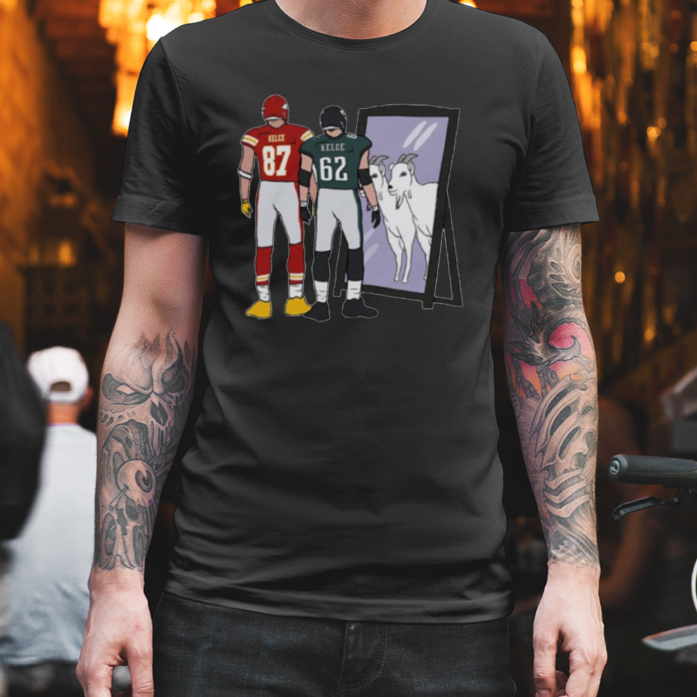 : Travis Kelce Mirror Goat T-Shirt (as1, Alpha, s, Regular,  Regular, Black) : Clothing, Shoes & Jewelry