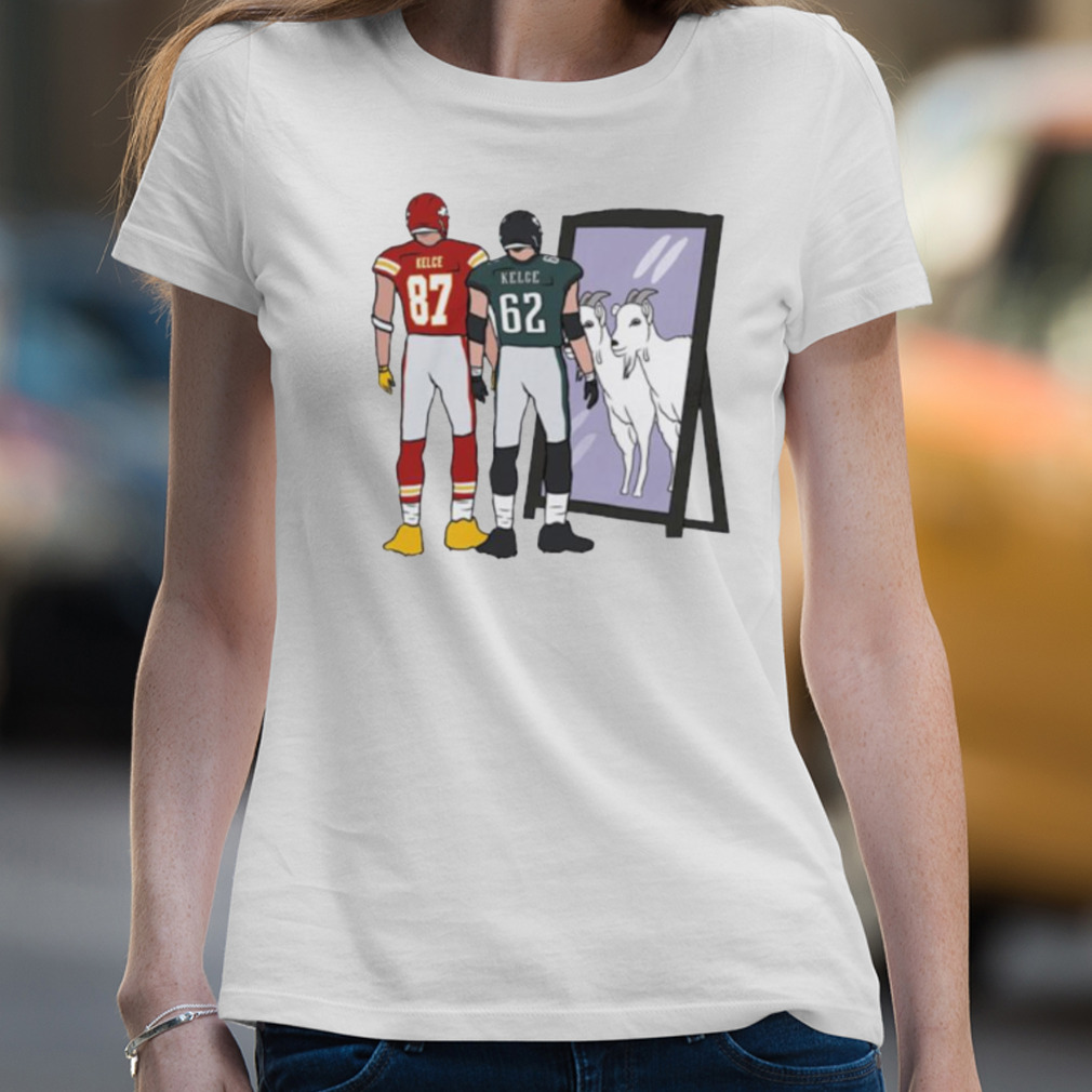 : Travis Kelce Mirror Goat T-Shirt (as1, Alpha, s, Regular,  Regular, Black) : Clothing, Shoes & Jewelry