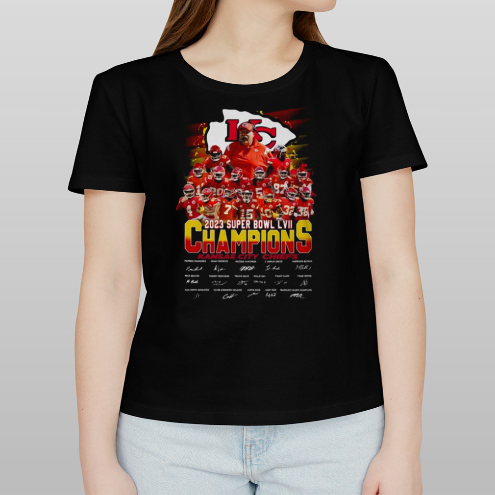 Super Bowl Champions Shirt, Kansas City Chiefs Signatures Tee