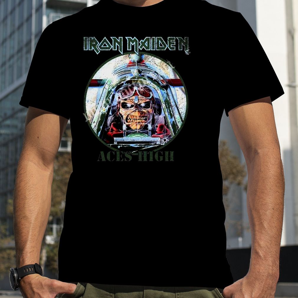Camiseta Iron Maiden Aces High Vintage 2023 Shirt