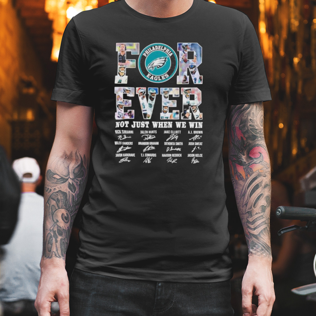 Winnipeg Jets forever not just when we win signatures shirt