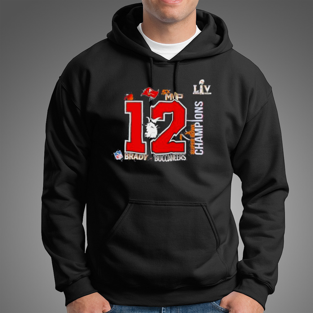 Go Bucs Tom Brady 12 TB12 Super Bowl Champs Goat Tampa Bay Bucs Superbowl  2021 Buccaneers Football Tampabay  Pullover Hoodie for Sale by IamKrystle