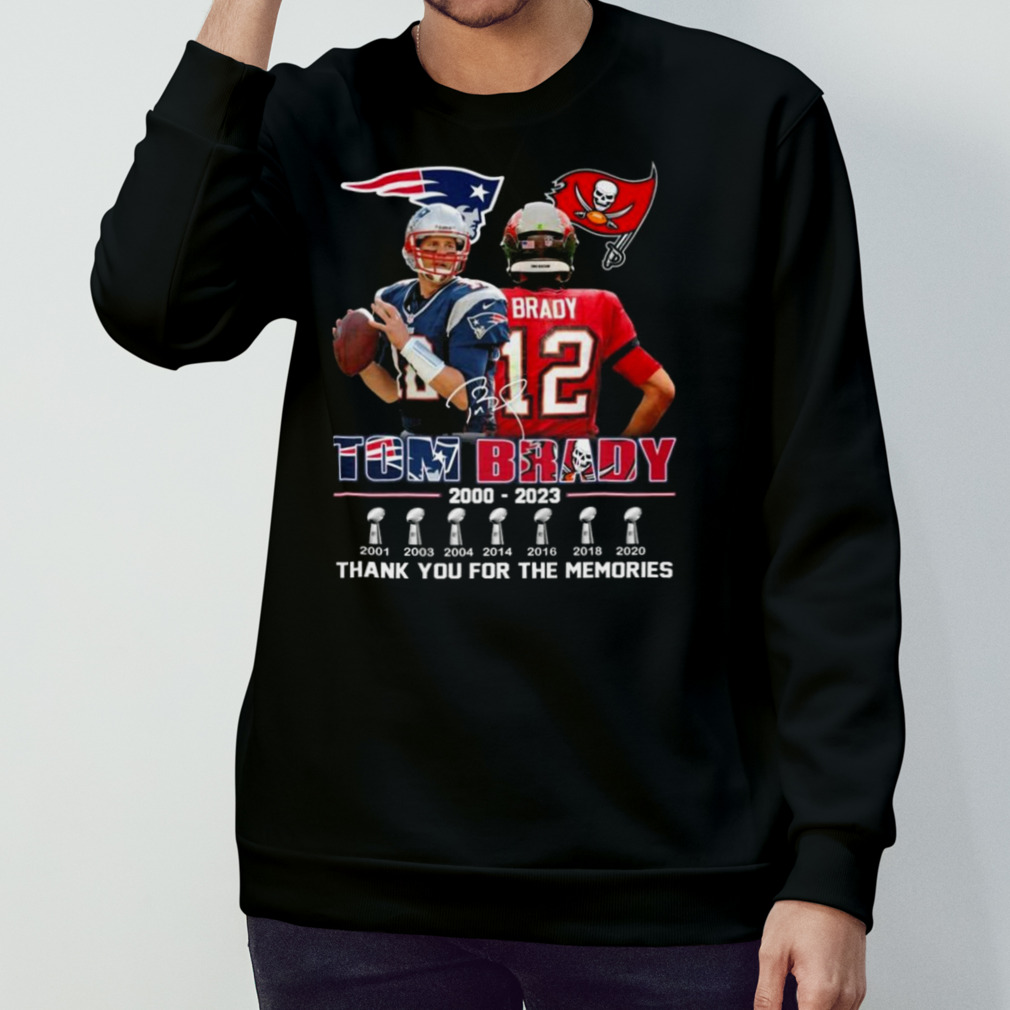 Tom Brady 2000 2023 Thank You For The Memories Shirt,, 49% OFF