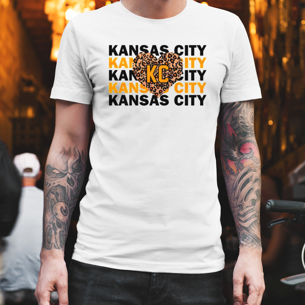 Official Beautiful Butterfly Love Kansas City Chiefs Heart Shirt -  Thefirsttees