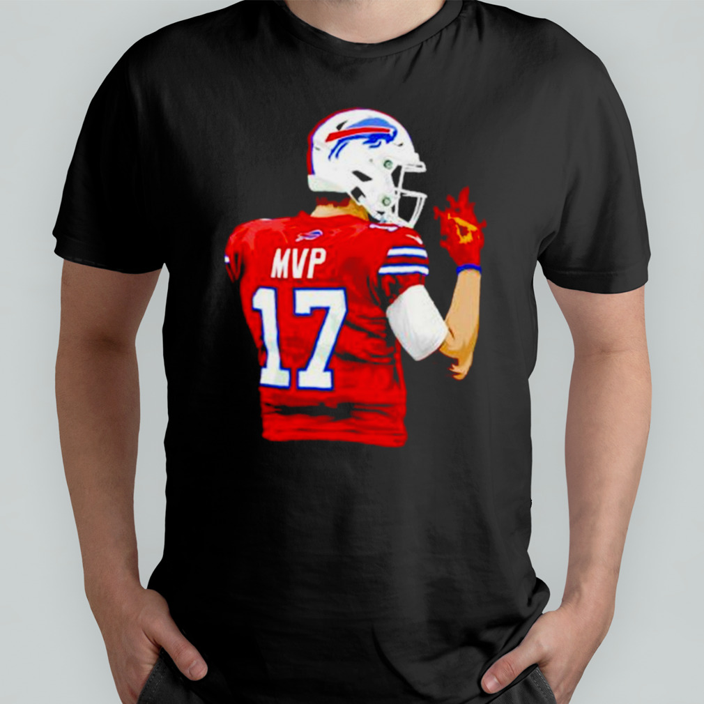 Official mvp josh allen 17 Buffalo Bills fire hand T-shirt, hoodie