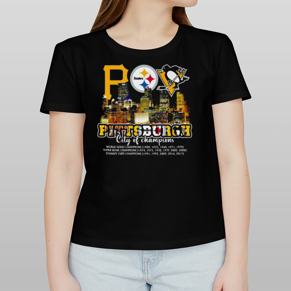 Pittsburgh Steelers City Of Champions 2023 New Design Shirt Size