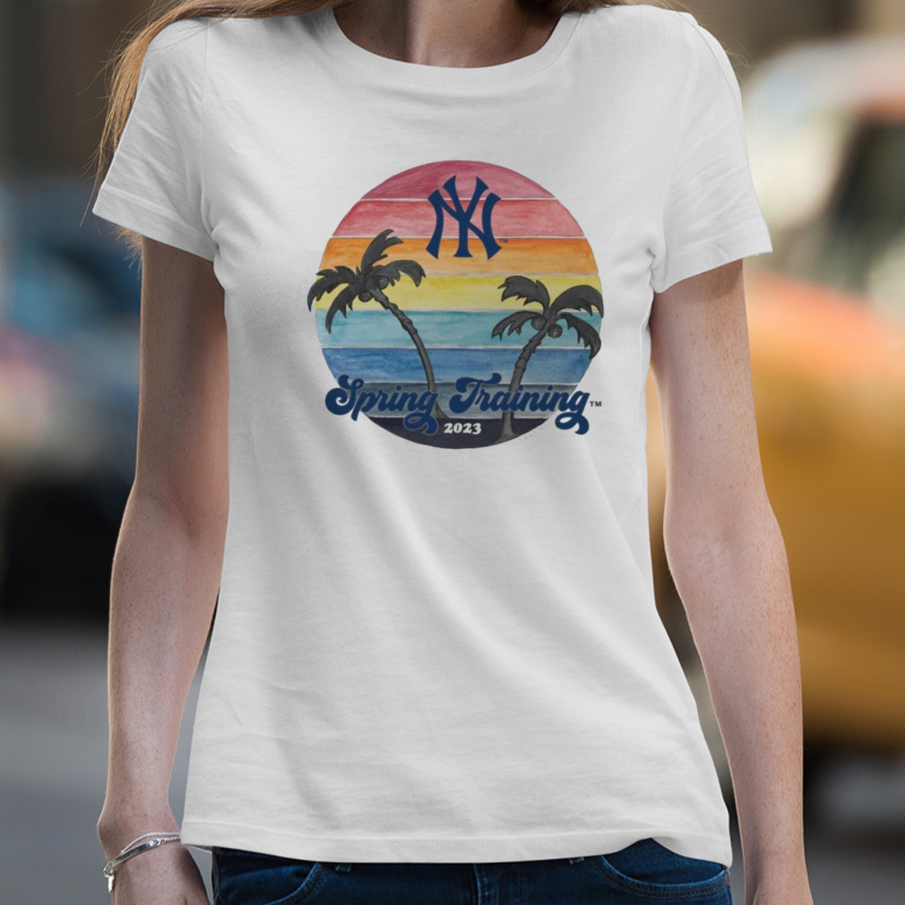 Women's Tiny Turnip Navy New York Yankees 2023 Spring Training T-Shirt Size: Small