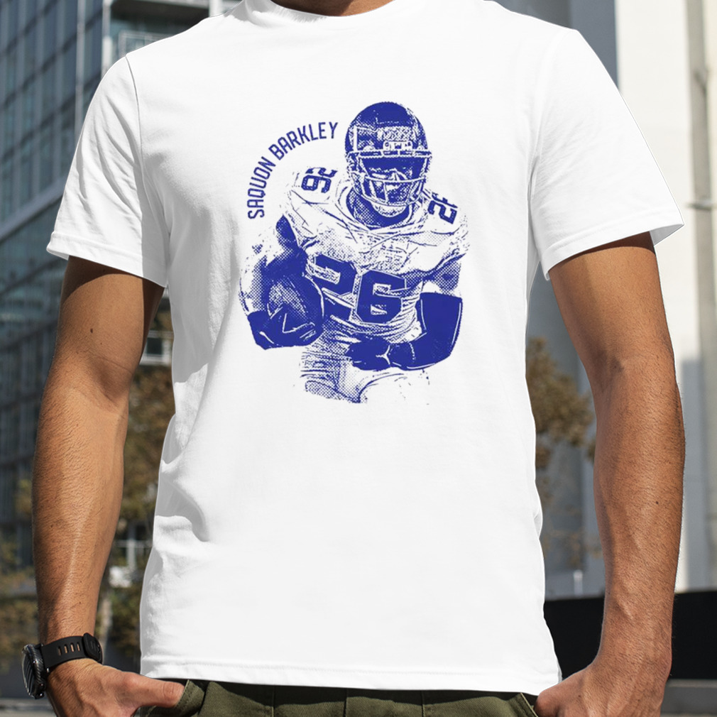 Saquon Barkley New York Vintage Mono Football Shirt