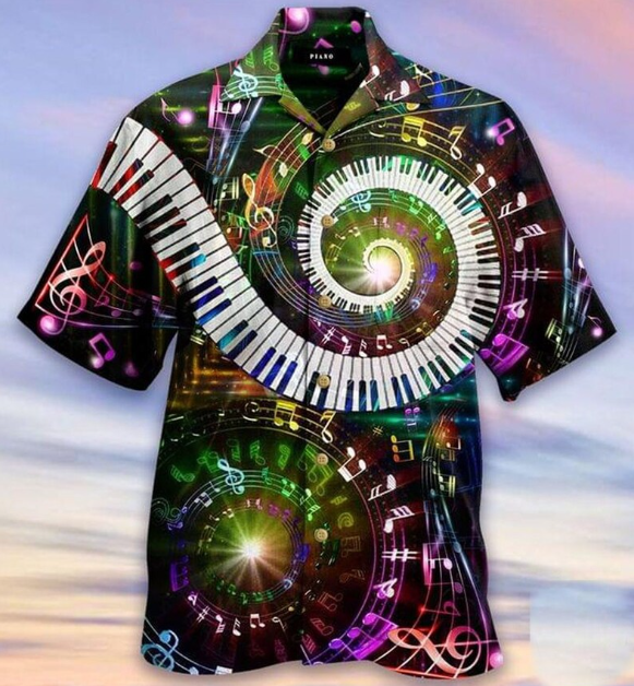 10 Fingers 88 Keys Piano Hawaiian Shirt