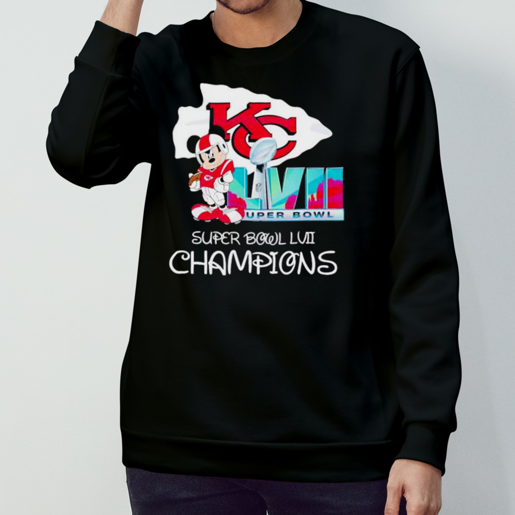 Buy Mickey Mouse Kansas City Chiefs Super Bowl LVII Champions Shirt For  Free Shipping CUSTOM XMAS PRODUCT COMPANY