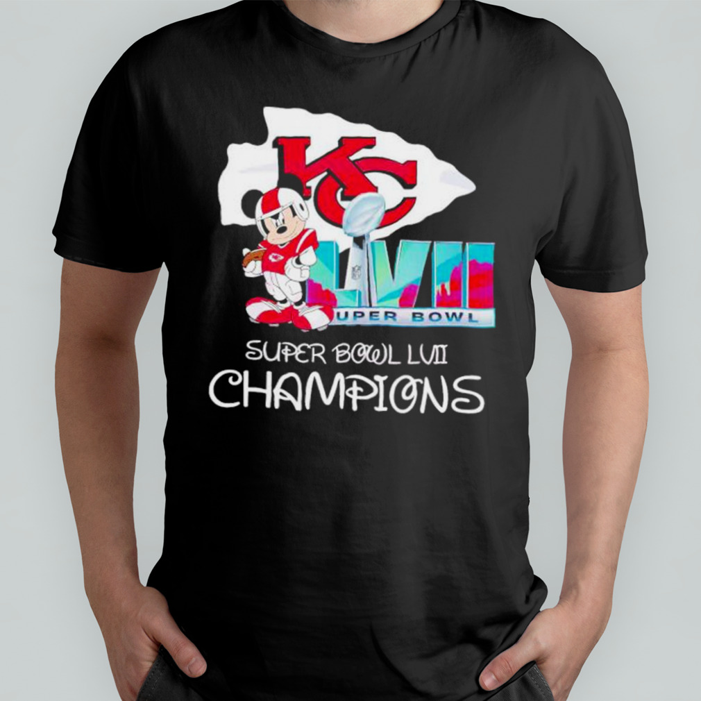 Kansas City KC Chiefs Shirts NFL Super Bowl LVII Mickey Champion T-shi -  Bestiegifts