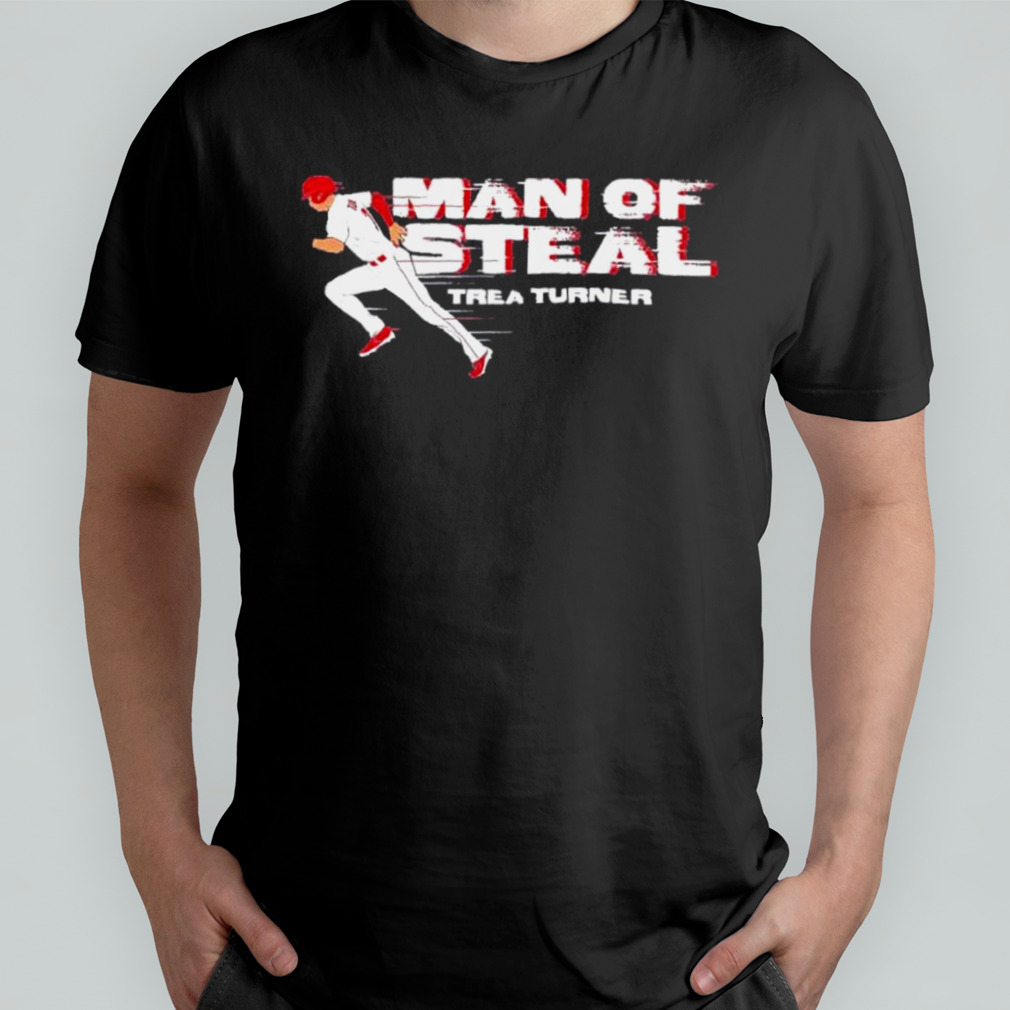 Officially Licensed Trea Turner - Man of Steal T-Shirt