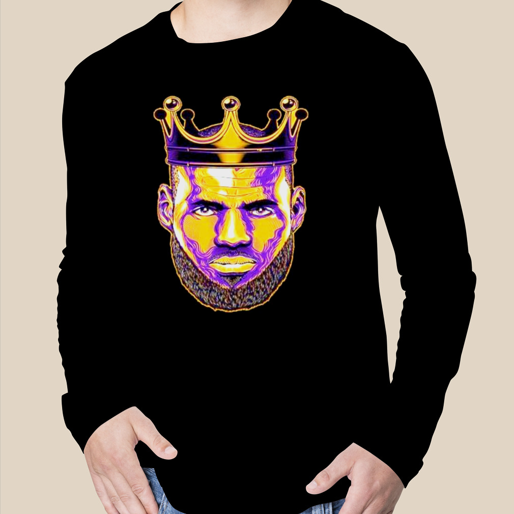 LA Lakers Lebron King James Free Style Print 3D T-Shirt SH1