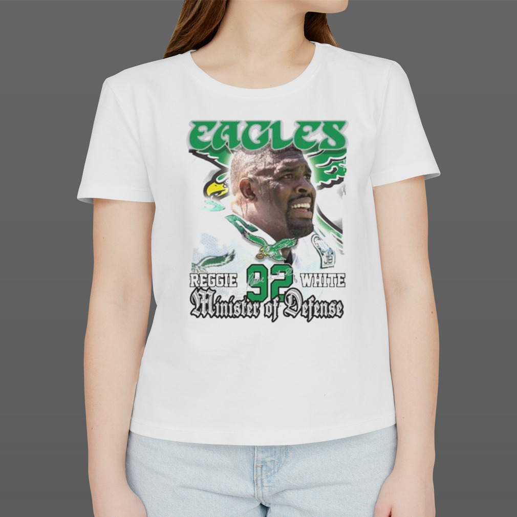 minister of Defense Philadelphia Eagles Reggie White shirt