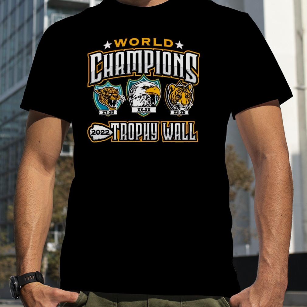 Kansas City Chiefs 2022 World Champions Trophy Wall Shirt