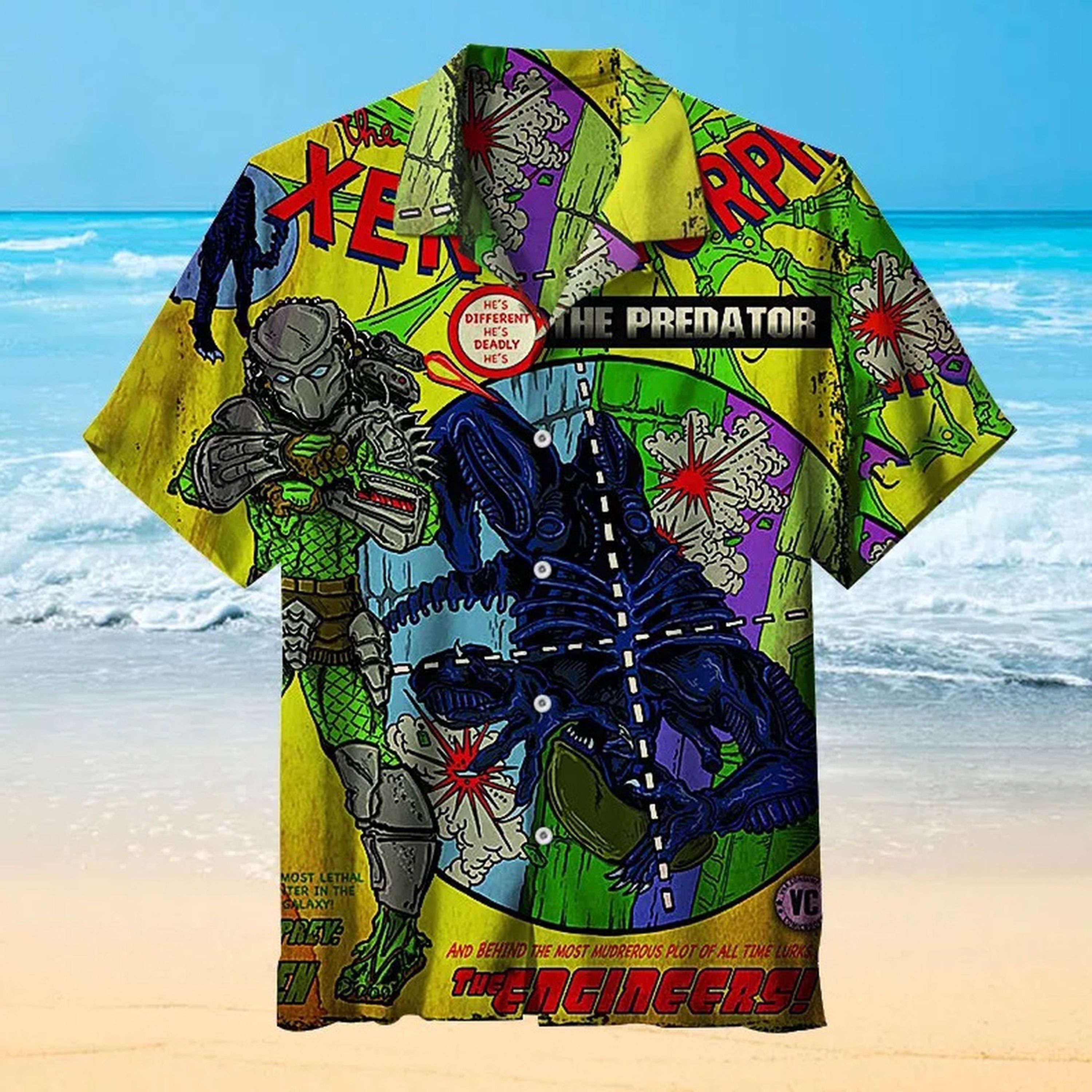 The Horrifying Xenomorph Hawaiian Vintage Summer Shirt