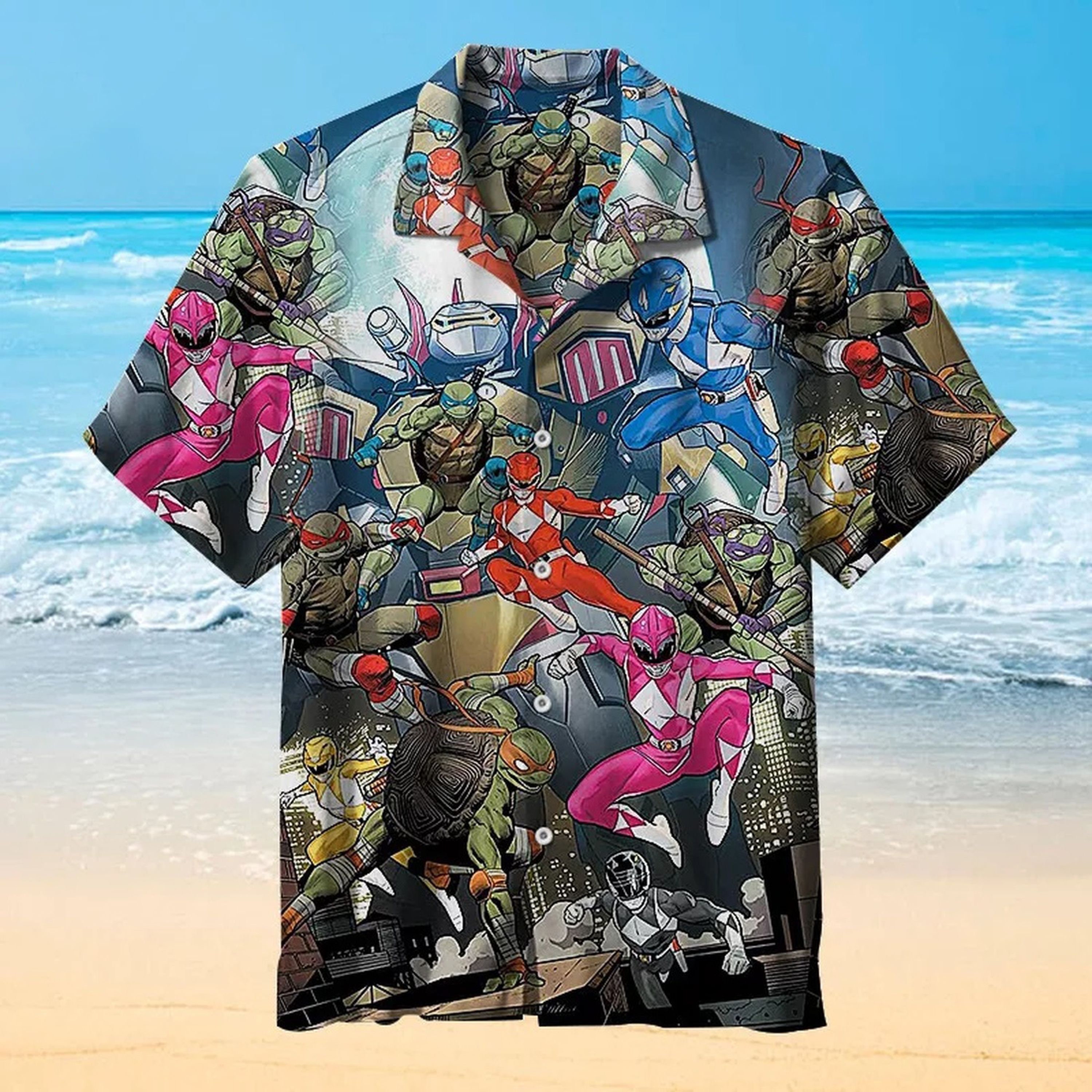 The Science Ninja Turtlee Vintage Summer Hawaiian Shirt