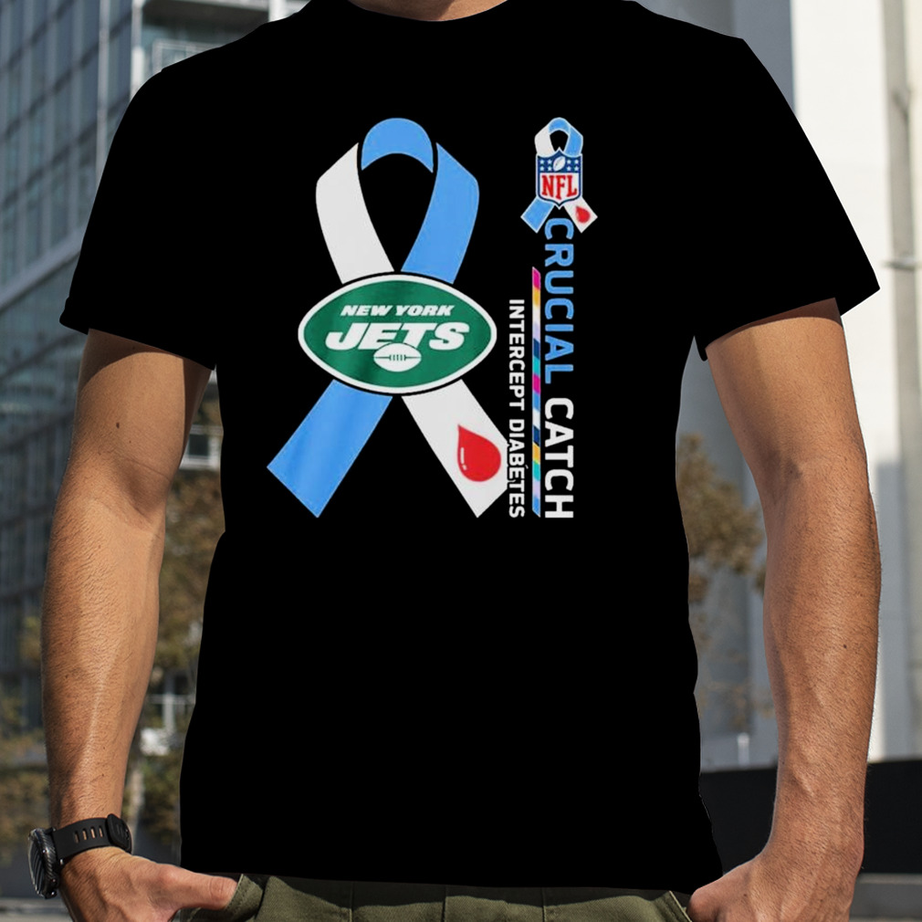 NFL New York Jets Crucial Catch Intercept Diabetes Shirt