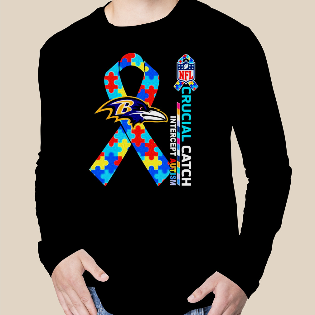 2023 Baltimore Ravens Crucial Catch Intercept Autism Shirt