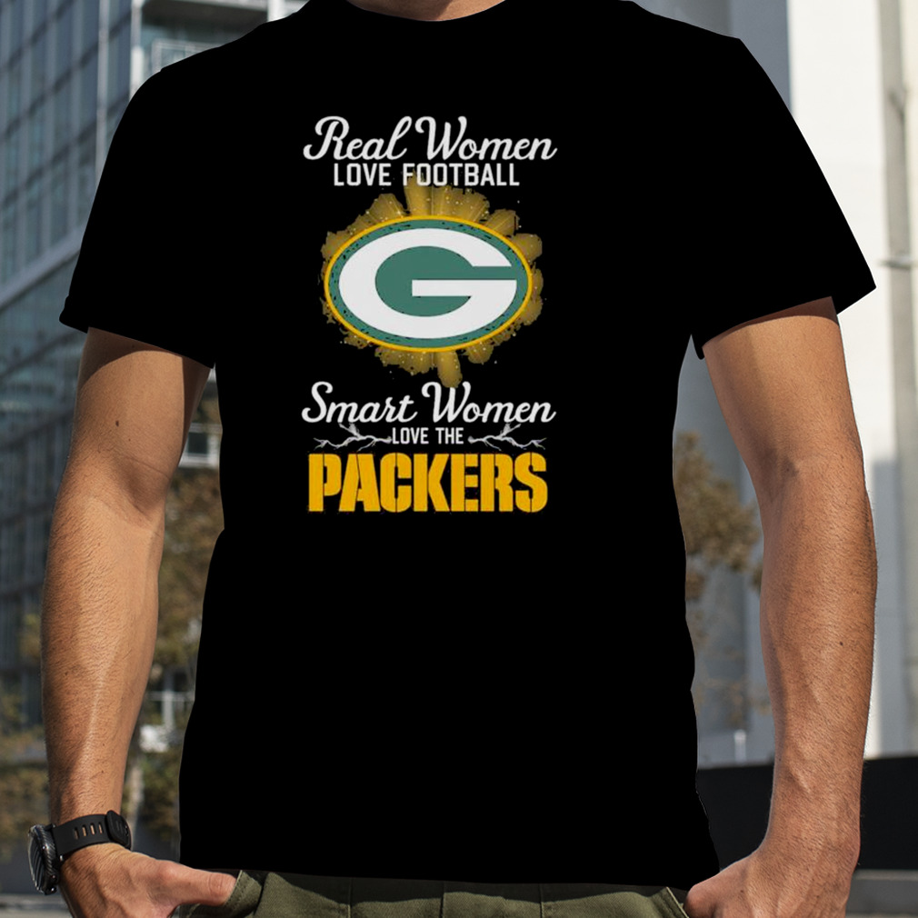 Real women love football smart women love the Green Bay Packers 2023 logo shirt