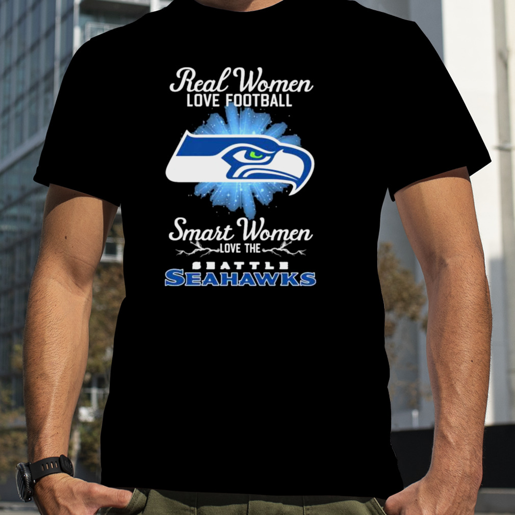 Real women love football smart women love the Seattle Seahawks 2023 logo shirt