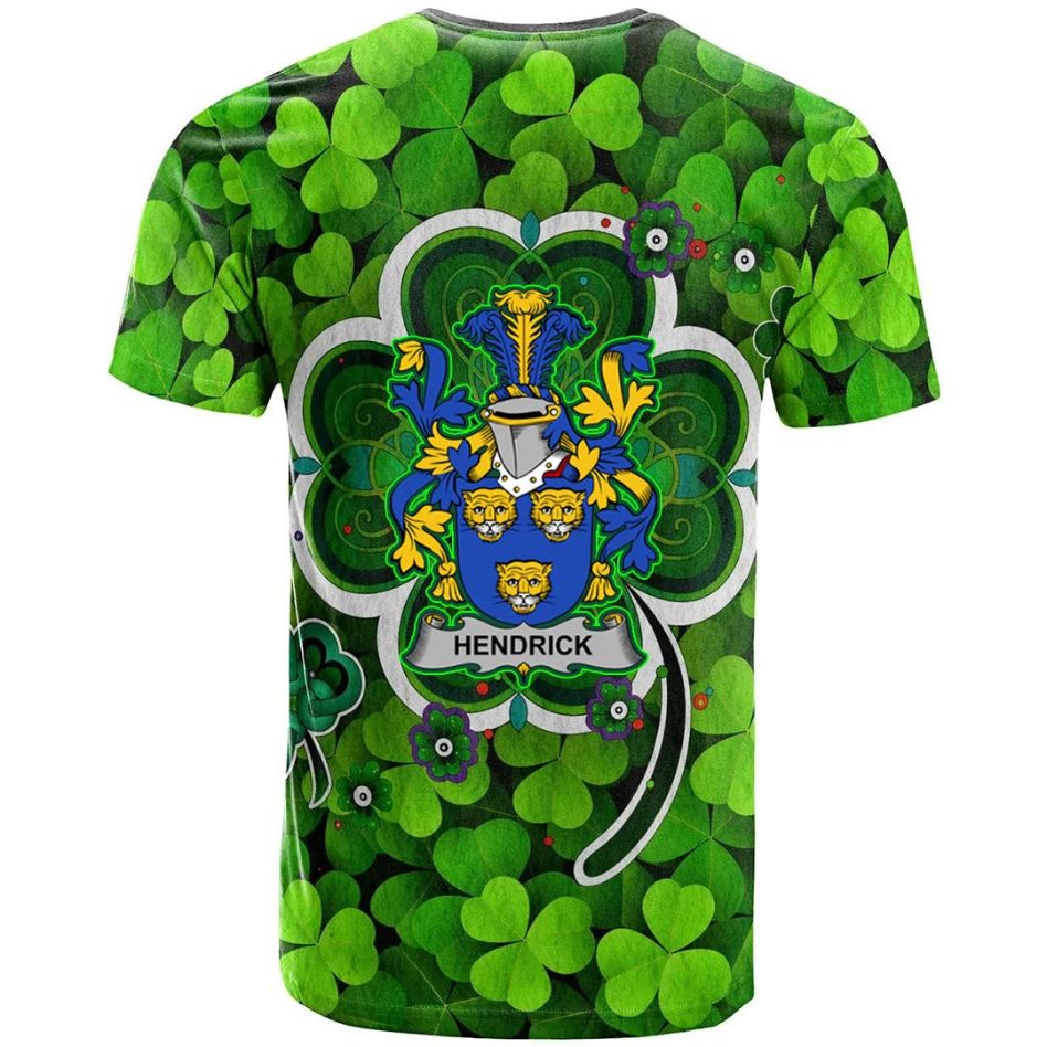 Hendrick or O Henrick Shamrock Irish Crest Celtic Aesthetic Shamrock New 3D T-Shirt