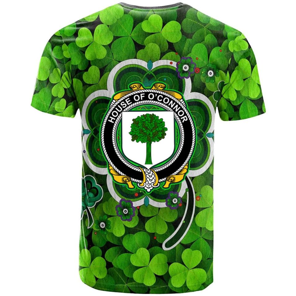 House of O CONNOR Don Shamrock Irish Crest Celtic New Polo Design 3D T-Shirt
