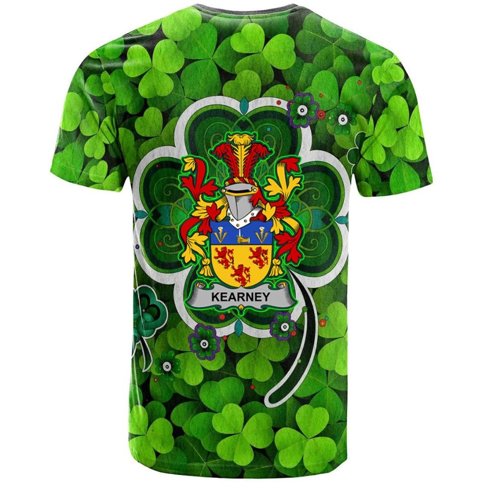 Kearney or O Kearney Irish New Shamrock Crest Celtic Aesthetic New Polo Design 3D T-Shirt