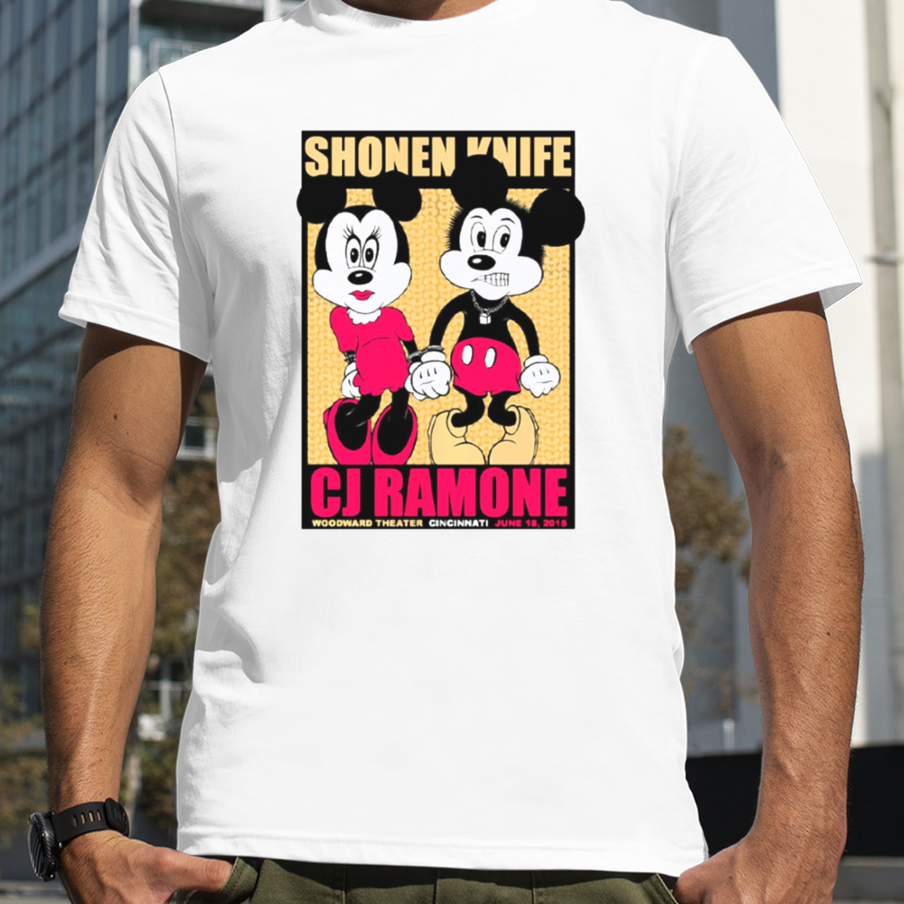 Shonen Knife Cj Ramone Gigposter Cincinnati Ohio shirt