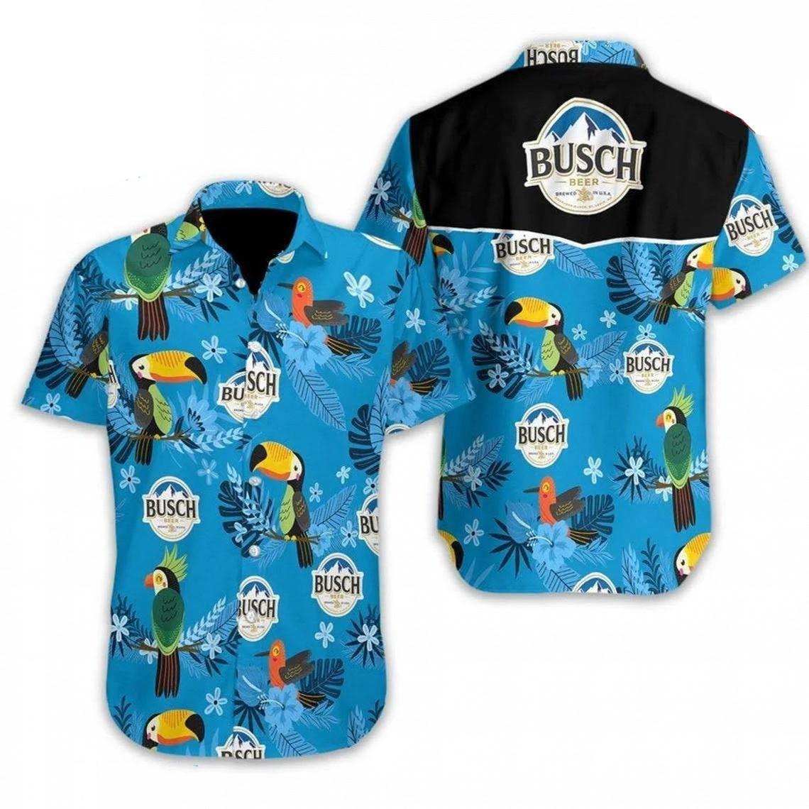 Busch Light Beer  Hawaiian Shirt