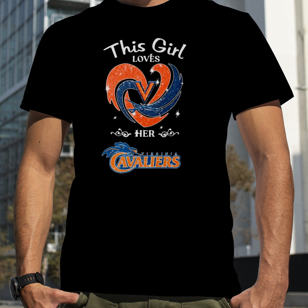 Heart This Girl Loves Her Virginia Cavaliers shirt