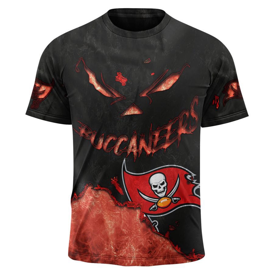 Tampa Bay Buccaneers T-shirt 3D devil eyes gift for fans
