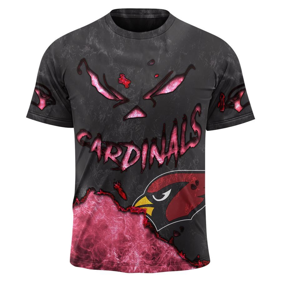 Arizona Cardinals T-shirt 3D devil eyes gift for fans
